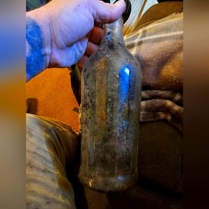 Vintage Clear Glass Bottle